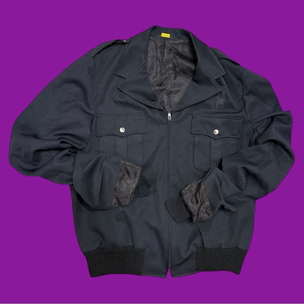 90s Black Bomber Utility Jacket - Picture 4 of 4